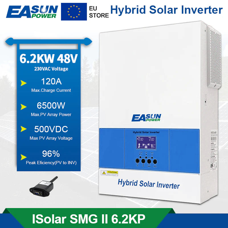 Invertor Solar Off-Grid 6.2kW cu MPPT 120A si WiFi – Suporta Paralelizare