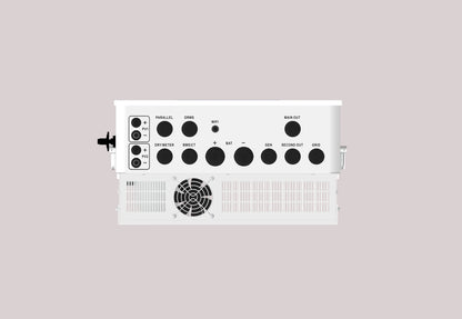 Invertor solar hibrid EASUN 6kW 48V IP65 – tehnologie baterie-catre-retea, Dual MPPT, intrare/iesire AC dubla, paralelizare pana la 6 unitati (sistem trifazic), WiFi