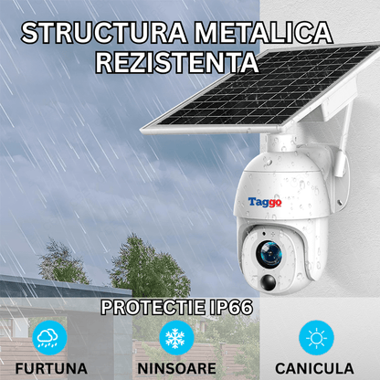 Camera Solara 4G 8MP cu Zoom Optic 20X, Panou 9W si Detectare AI