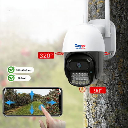 Camera Supraveghere 4G V380 6MP – Rotire 360°, Detectie Umana, Audio Bidirectional, Control din Aplicatie