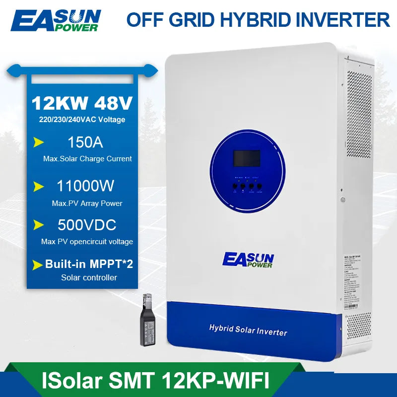 Invertor Off-Grid Easun Power 11kW 48V 500V DC, Dual MPPT 150A, WiFi + RS485