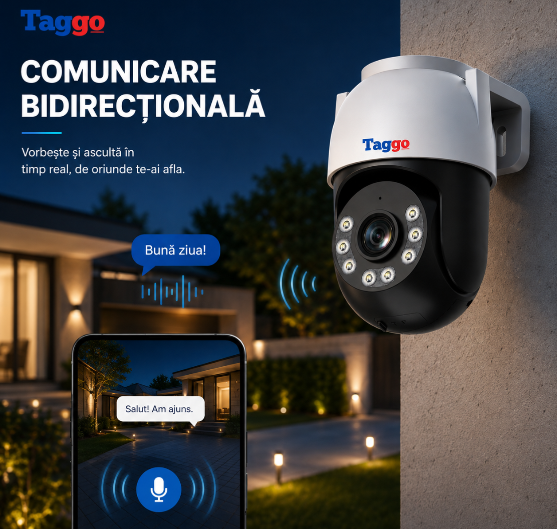 Camera Supraveghere, Conexiune WIFI, Rezolutie 3MP, Detectie Miscare 30m, Rezistenta la apa ip66