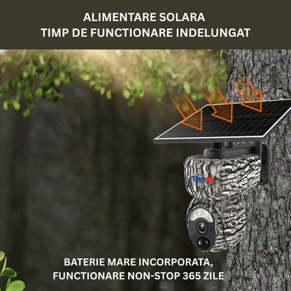 Camera Solara 4G 4MP cu GPS, Tracking Uman si Baterie 8000mAh