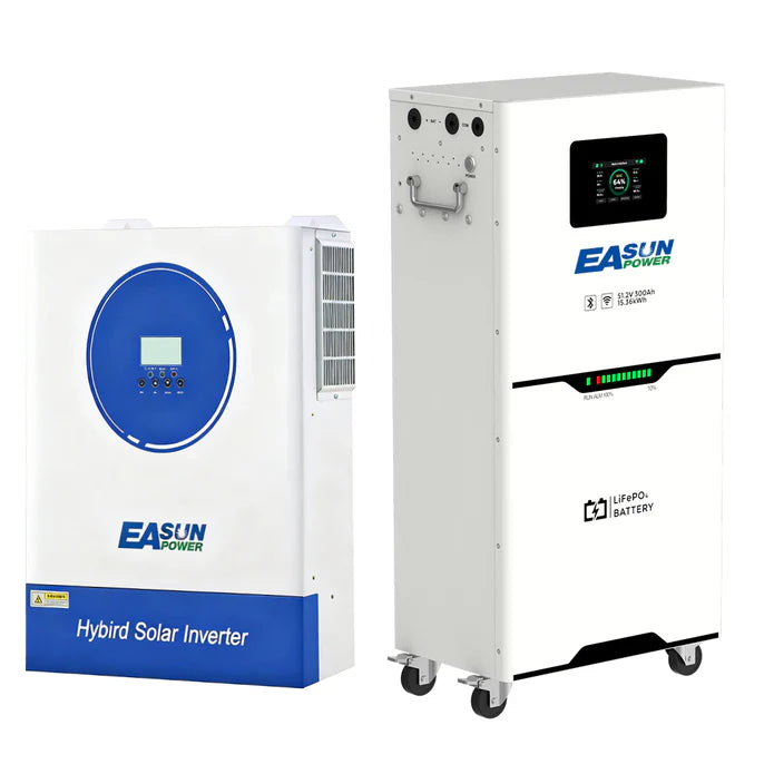 Acumulator solar Easun 15kWh LiFePO4 51.2V 300Ah cu Display Touch pentru Fotovoltaice