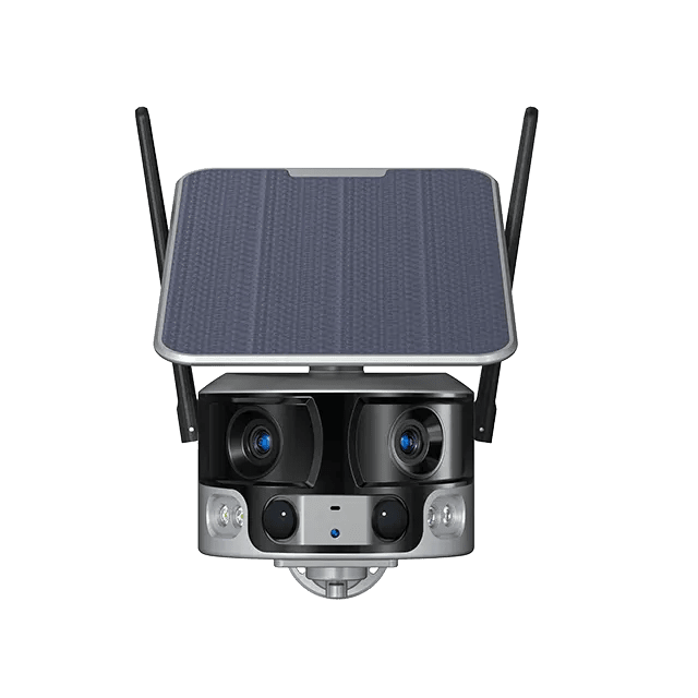 Camera Solara 4G 4K 8MP Dual Lens cu Panoramic 180 grade si Zoom 4X