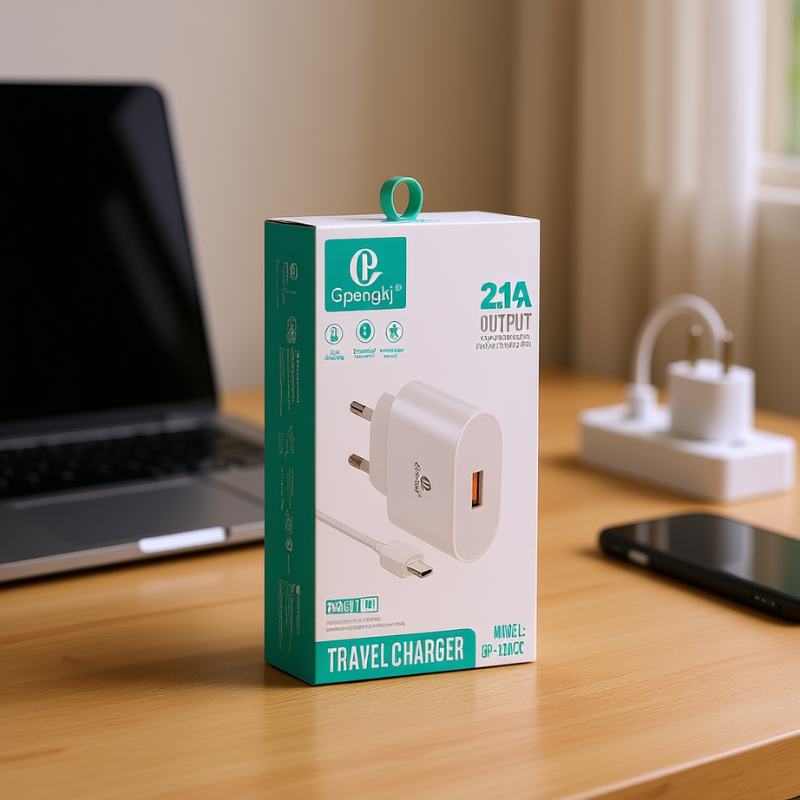 Incarcator de retea 2.4A cu cablu USB la Type-C, 1 metru, pentru camere de supraveghere