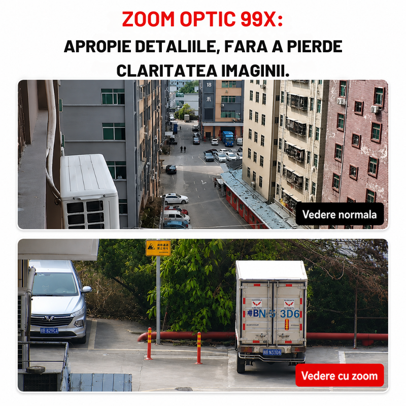 Camera de Supraveghere 4G PTZ 8MP cu Zoom Optic 99X