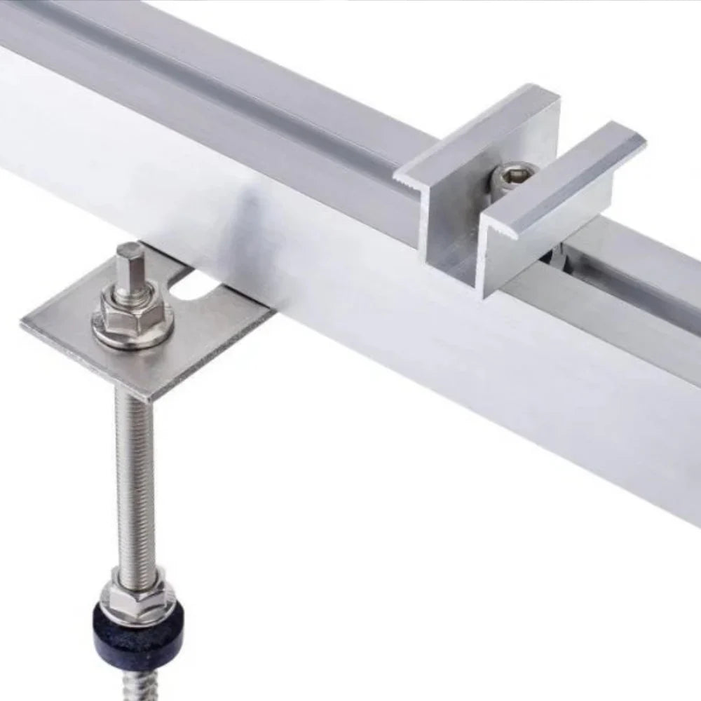 Profil aluminiu tip H 40x40 mm pentru montaj panouri fotovoltaice – sina 3.6m
