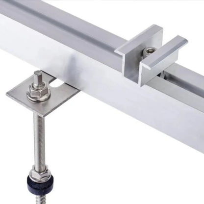 Profil aluminiu tip H 40x40 mm pentru montaj panouri fotovoltaice – sina 3.6m