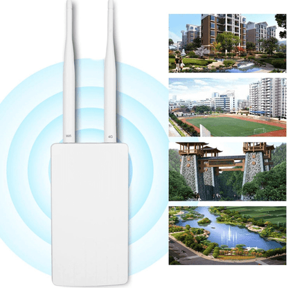 Router Exterior IP65 Wireless 300Mbps, Slot Cartela SIM 4G 5G, 2 antene externe, 2 x LAN, 12V