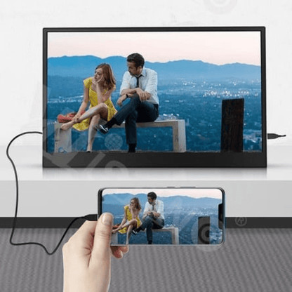 Monitor portabil HDMI WISTINO de 13,3 inch, compatibil cu laptop, telefon, Xbox, Switch și PS4, pentru gaming și multimedia.