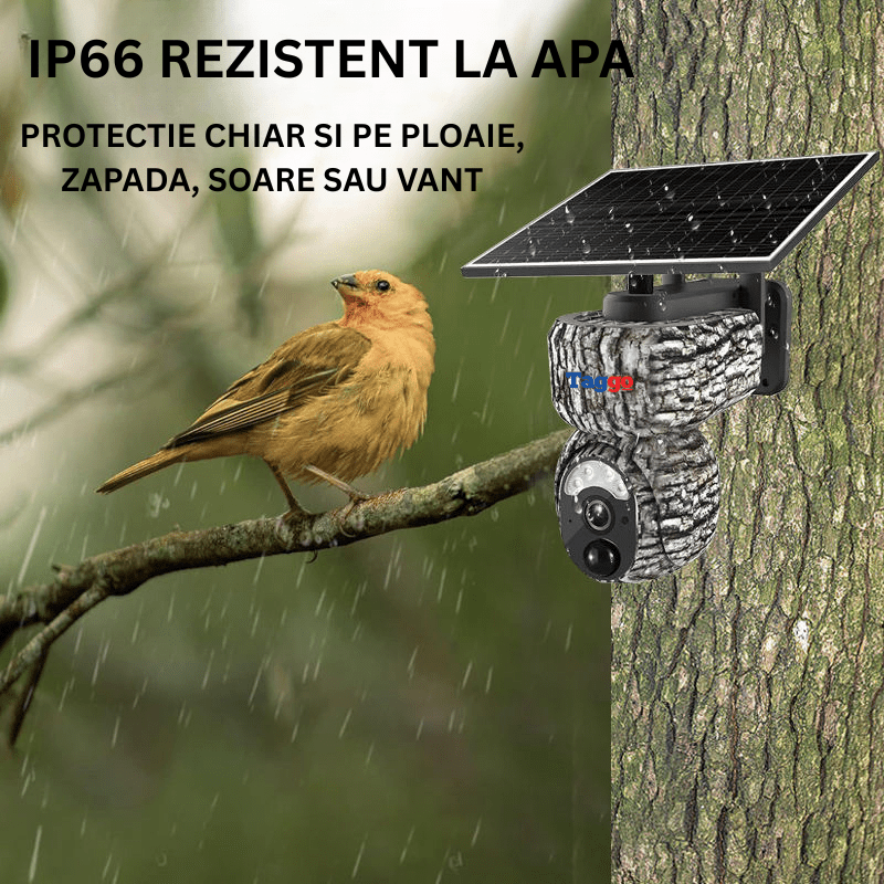 Camera Solara 4G 4MP cu GPS, Tracking Uman si Baterie 8000mAh