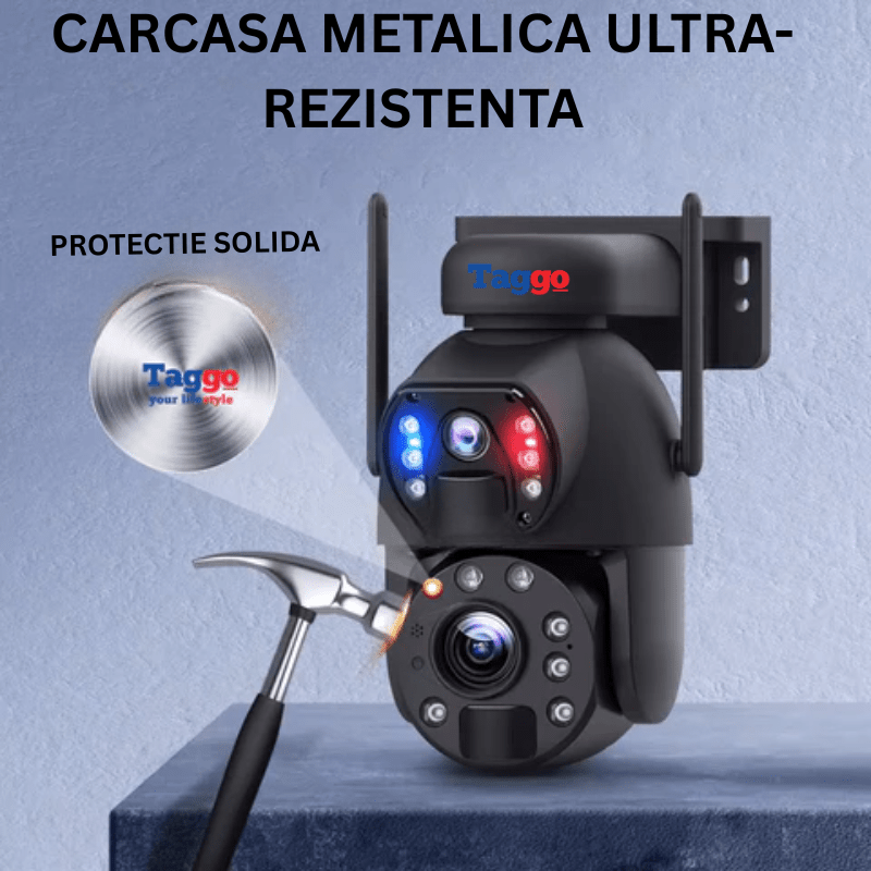 Camera Solara WiFi 3K 6MP cu Zoom Optic 20X si Baterie 20000mAh