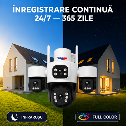 Cameră Supraveghere 4G eSIM TAGGO Pro Q50 16MP