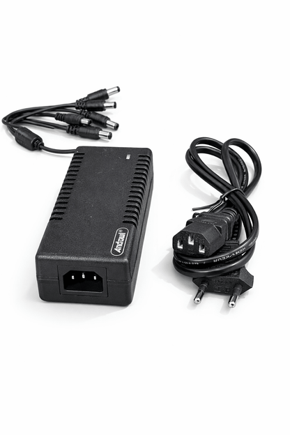 Adaptor Anduli 12V 8A 96W cu 5 Iesiri DC pentru Alimentarea Camerelor