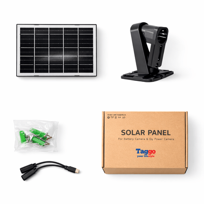 Panou Solar 10W USB-C pentru Camera Supraveghere cu Incarcare Continua