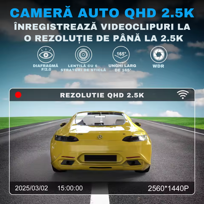 Camera Auto DVR  Full HD 1080P, WiFi 2.4GHz, Senzor de Impact