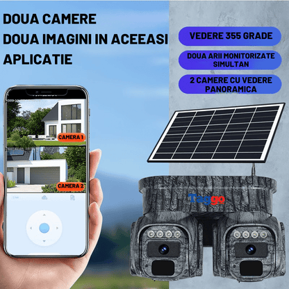 Camera Solara 4G Wistino 8MP Dual Lens cu Pan-Tilt 360 grade si Detectare AI
