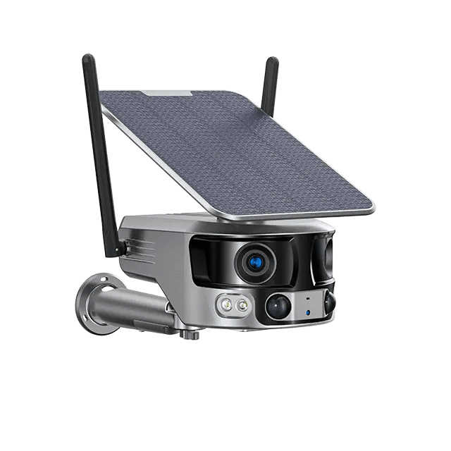 Camera Solara 4G 4K 8MP Dual Lens cu Panoramic 180 grade si Zoom 4X