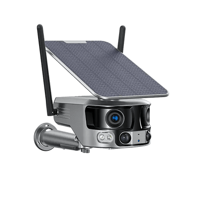 Camera Solara 4G 4K 8MP Dual Lens cu Panoramic 180 grade si Zoom 4X