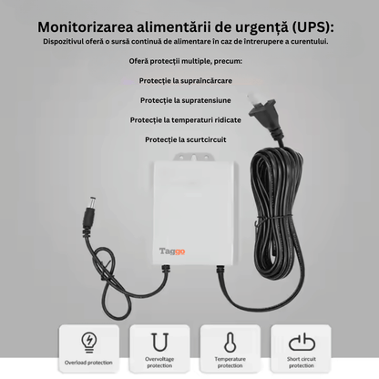 Alimentator UPS 12V cu baterie 3600mAh, protecție la supraincarcare, supratensiune și scurtcircuit, de la Taggo.ro
