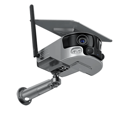 Camera Solara 4G 4K 8MP Dual Lens cu Panoramic 180 grade si Zoom 4X