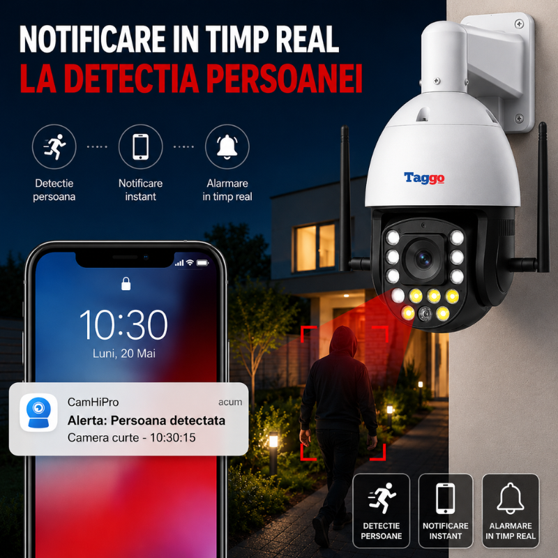 Camera de Supraveghere 4G PTZ 8MP cu Zoom Optic 99X