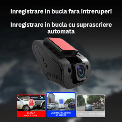 Camera auto de bord 4G Cartela SIM, 24h, GPS, Vizualizare traseu, Senzor G Impact, Acces aplicatie - Taggo.ro