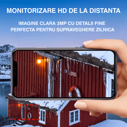 Camera WiFi 3MP cu Zoom Optic 5X, Detectare Umana si Alarma