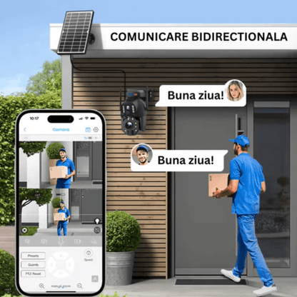 Camera Solara WiFi 3K 6MP cu Zoom Optic 20X si Baterie 20000mAh