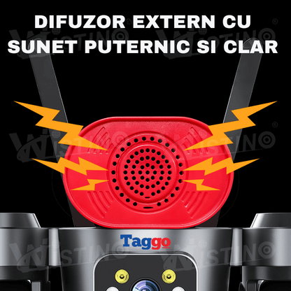 Camera de Supraveghere 4 Lentile, 16MP, Conexiune 4G, Control din Aplicatie, Viziune Colora si IR, Comunicare Bidirectionala, Protectie IP66
