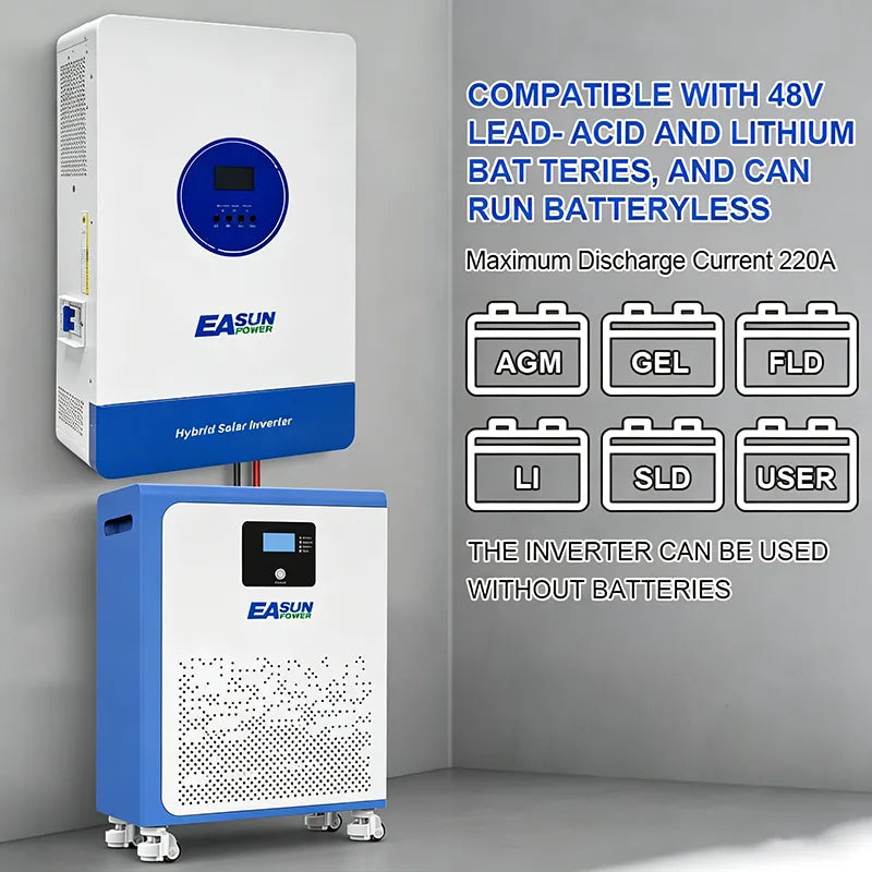 Invertor Off-Grid Easun Power 11kW 48V 500V DC, Dual MPPT 150A, WiFi + RS485