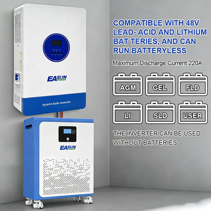 Invertor Off-Grid Easun Power 11kW 48V 500V DC, Dual MPPT 150A, WiFi + RS485
