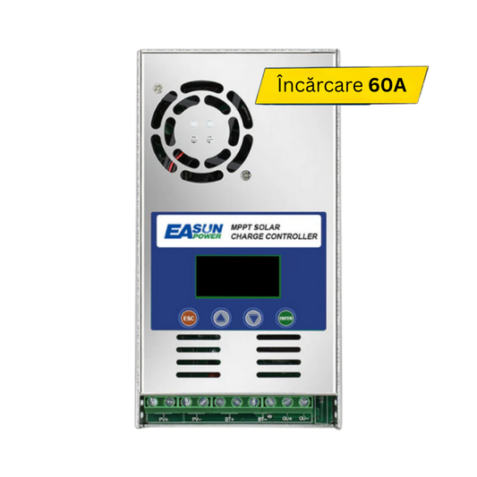 Controller/regulator solar EASUN MPPT de incarcare 60A – Compatibil 12V/24V/36V/48V, Max PV 180VDC