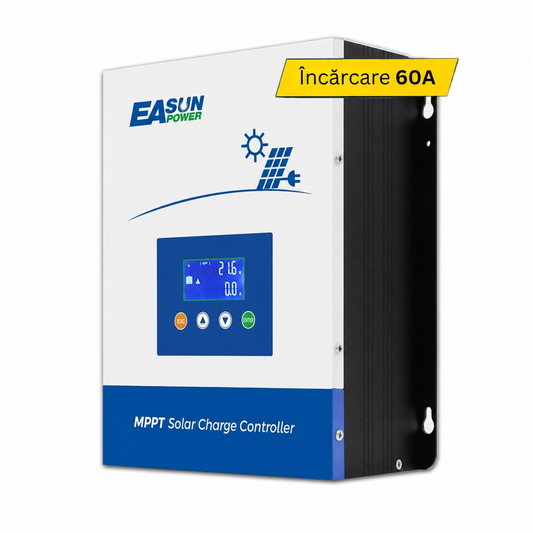 Controler Solar MPPT 60A Easun 12V/24V/36V/48V Auto, 150Voc, LCD, max. 3200W