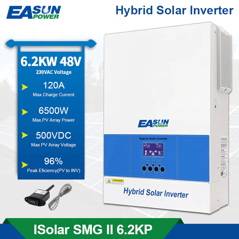 Invertor Solar Off-Grid 6.2kW cu MPPT 120A si WiFi – Suporta Paralelizare