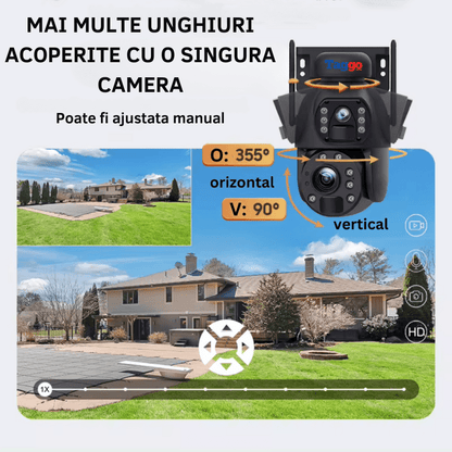 Camera Solara WiFi 3K 6MP cu Zoom Optic 20X si Baterie 20000mAh