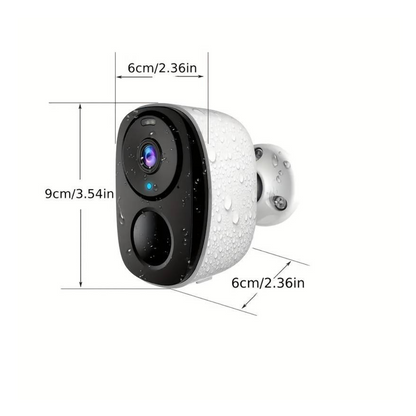 Camera de supraveghere WIFI 2K, 4MP, Baterie incorporata, Control din aplicatie,Rezistenta la apa IP66