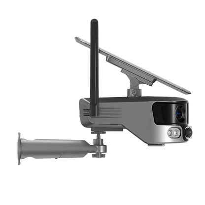 Camera Solara 4G 4K 8MP Dual Lens cu Panoramic 180 grade si Zoom 4X
