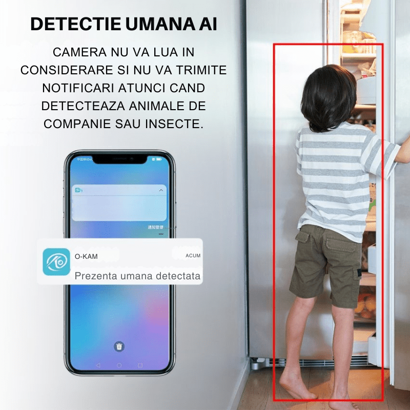 Mini cameră de supraveghere WIFI Taggo cu detectare umană PIR, viziune nocturnă și acumulator de 2000mAh, pentru securitate.