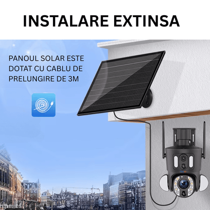 Camera Solara 4G 8MP cu Zoom Optic 20X, Baterie 15600mAh si Tracking AI