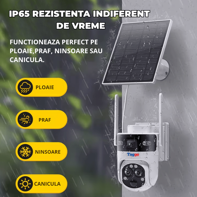 Camera Solara 4G 6MP cu 3 Lentile, Zoom Optic 15X si Tracking AI