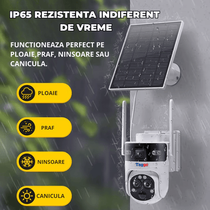 Camera Solara 4G 6MP cu 3 Lentile, Zoom Optic 15X si Tracking AI
