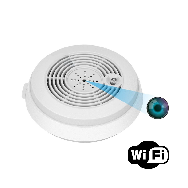 Camera Ascunsa in Senzor de Fum, WIFI, HD, Alb