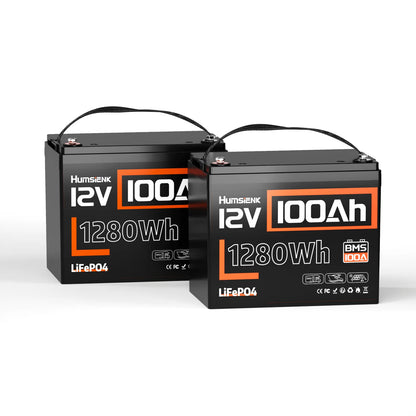Acumulator LiFePO4 12V 100Ah cu BMS 100A – 1280Wh, IP67, 10.5 kg – Ideal pentru Camper, Barca, Sistem Fotovoltaic