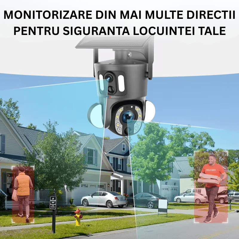 Camera Solara 4G 8MP cu Zoom Optic 20X, Baterie 15600mAh si Tracking AI
