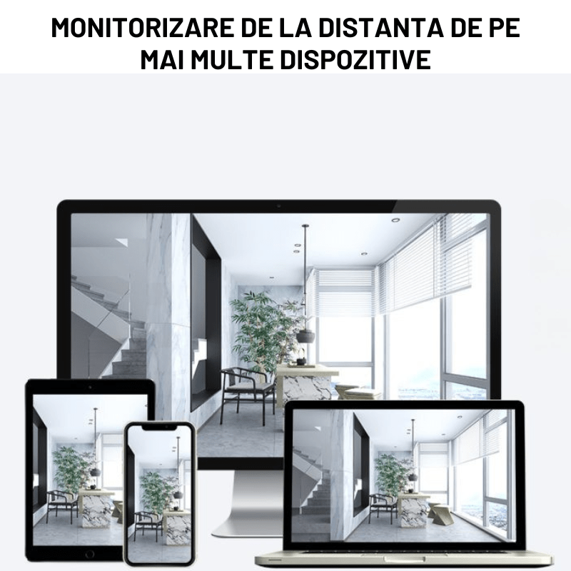 Mini cameră de supraveghere WiFi Taggo.ro cu acumulator 2000mAh, detectie umană PIR și viziune nocturnă pentru securitate.