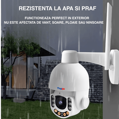 Camera WiFi 3MP cu Zoom Optic 5X, Detectare Umana si Alarma