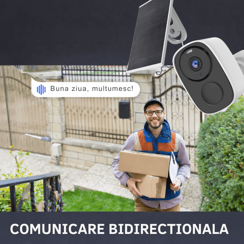 Camera Solara WiFi 3MP 180 grade O-KAM Pro cu Auto Tracking si Audio Bidirectional