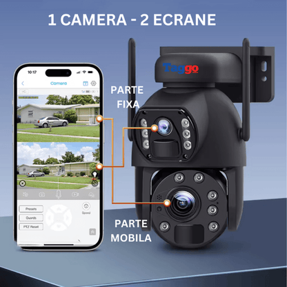Camera Solara WiFi 3K 6MP cu Zoom Optic 20X si Baterie 20000mAh